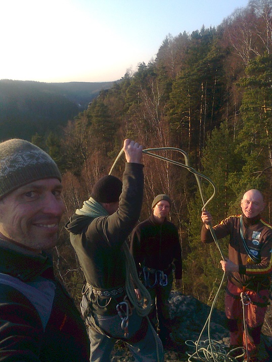 Seilaufnahme auf dem Troikapferd