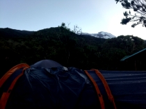 Tag 1.4 Blick von Machame Camp auf Kilimanjaro, Kilimanjaro 2018